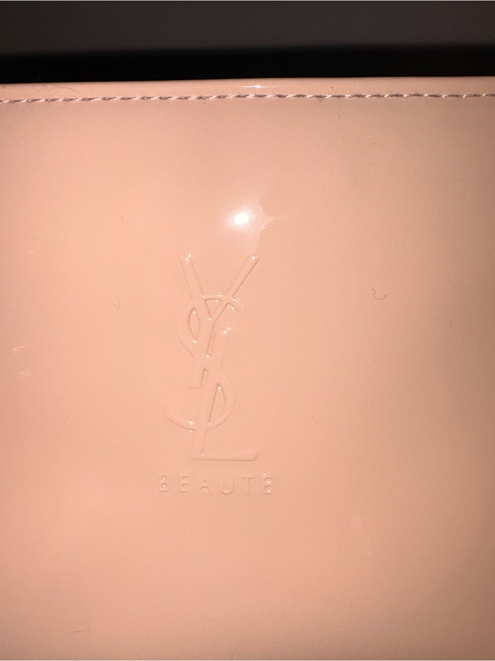 YSL Beaute Patent Leather Pouch in Nude - Picture 2 of 5